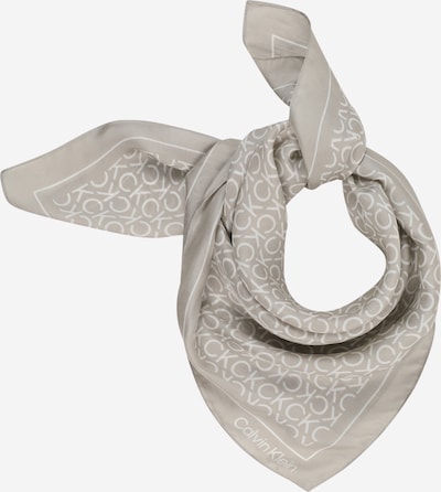 Sciarpa Calvin Klein di colore grigio chiaro / bianco, Visualizzazione prodotti