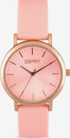 Montre à affichage analogique ESPRIT en rose : devant