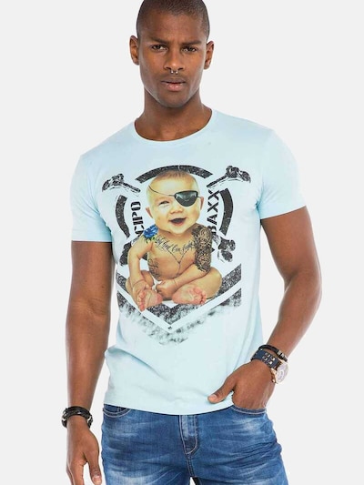 CIPO & BAXX Shirt in Light blue / Mixed colours, Item view