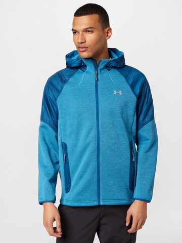 UNDER ARMOUR Sportjacke 'Essential' in Blau: predná strana