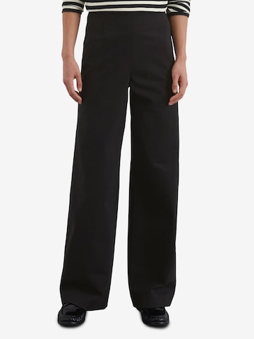 Marc O'Polo Wide Leg Housut värissä musta: etupuoli