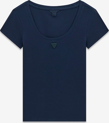 T-shirt GUESS en bleu : devant