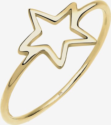 ELLI PREMIUM Ring 'Sterne' in Goud: voorkant