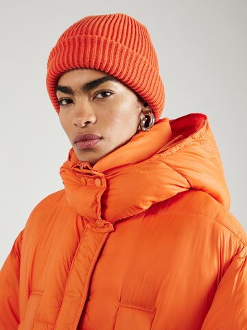 TOPSHOP Zimní kabát – oranžová
