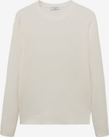 MANGO MAN Pullover 'Antigua' in Weiß: Vorderseite