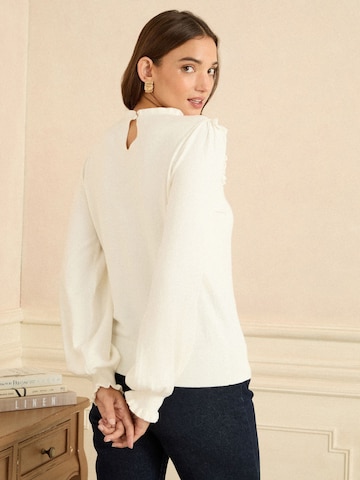 balta love & roses Megztinis