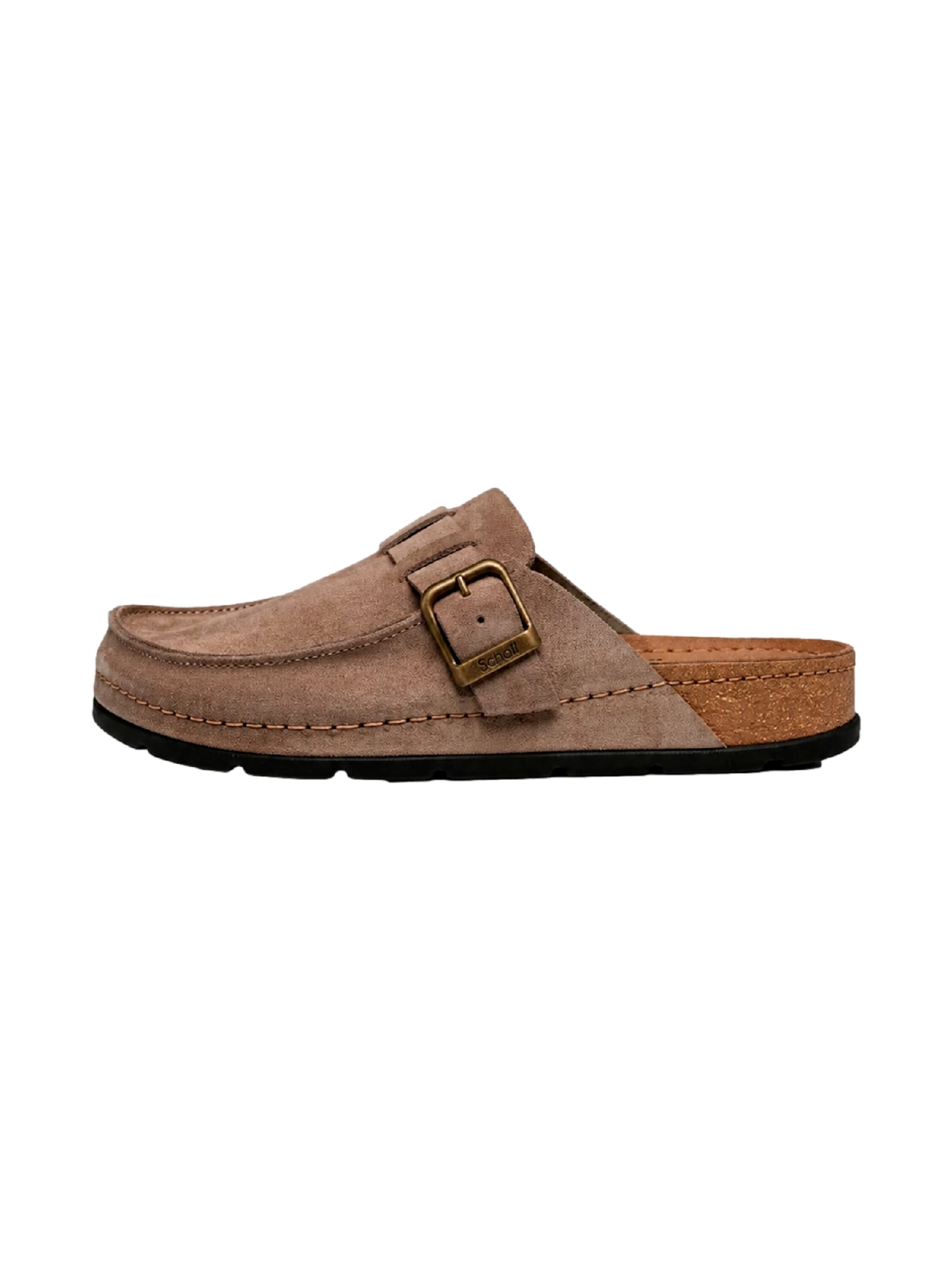 SCHOLL Clogs 'BORA ' in Bruin: voorkant