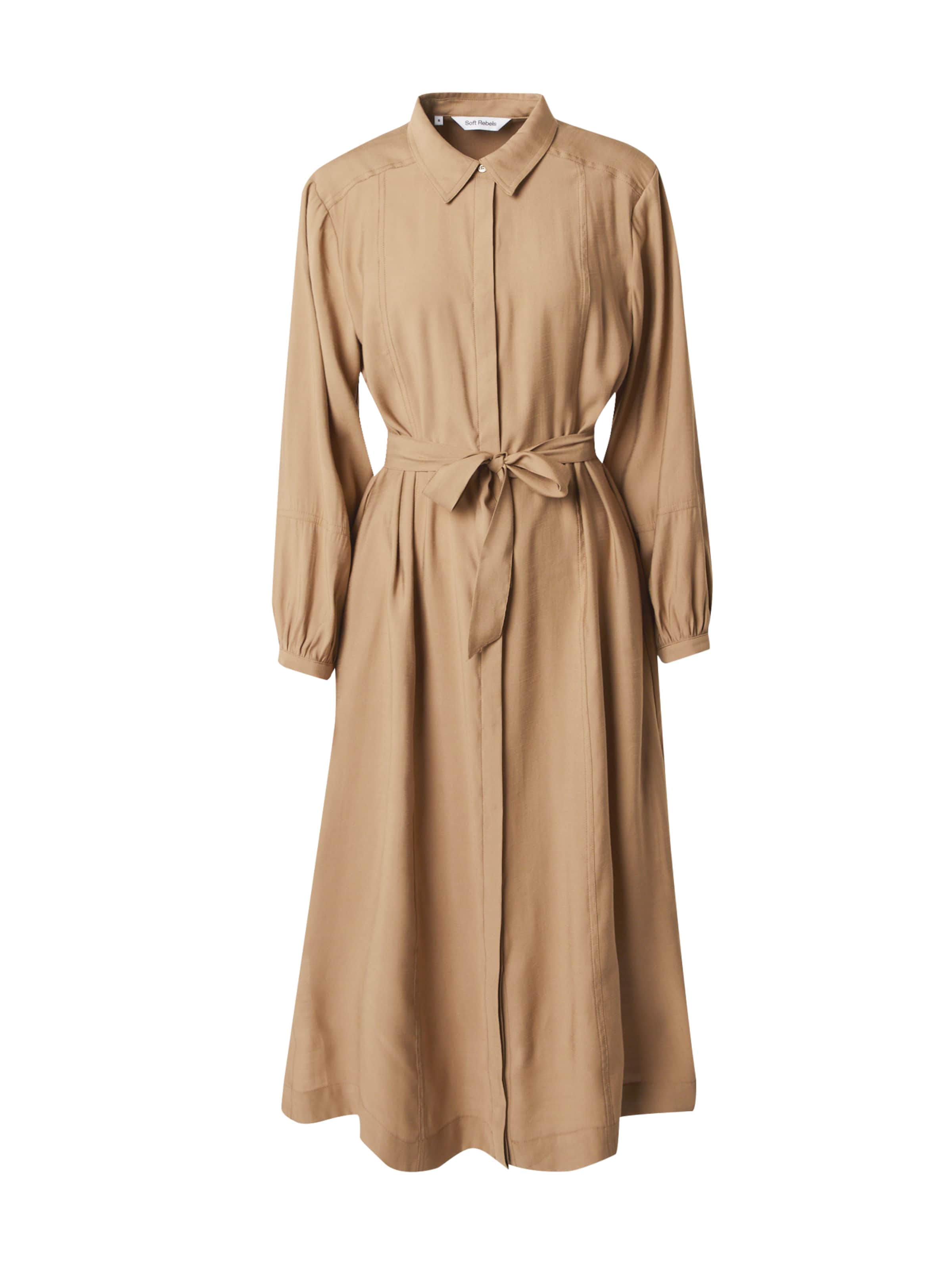 Soft Rebels Robe-chemise &#x27;Hannah&#x27; en noisette, Vue avec produit