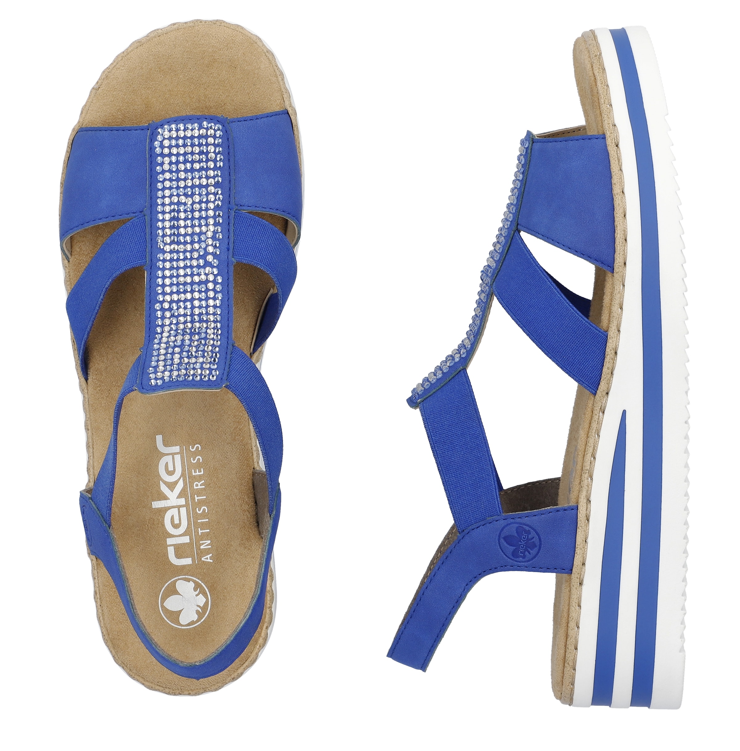 Sandales Rieker en bleu