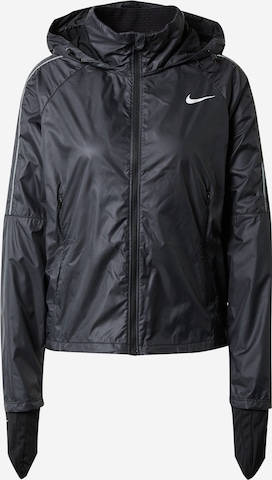 NIKE Athletic Jacket 'Shield' in Black: front