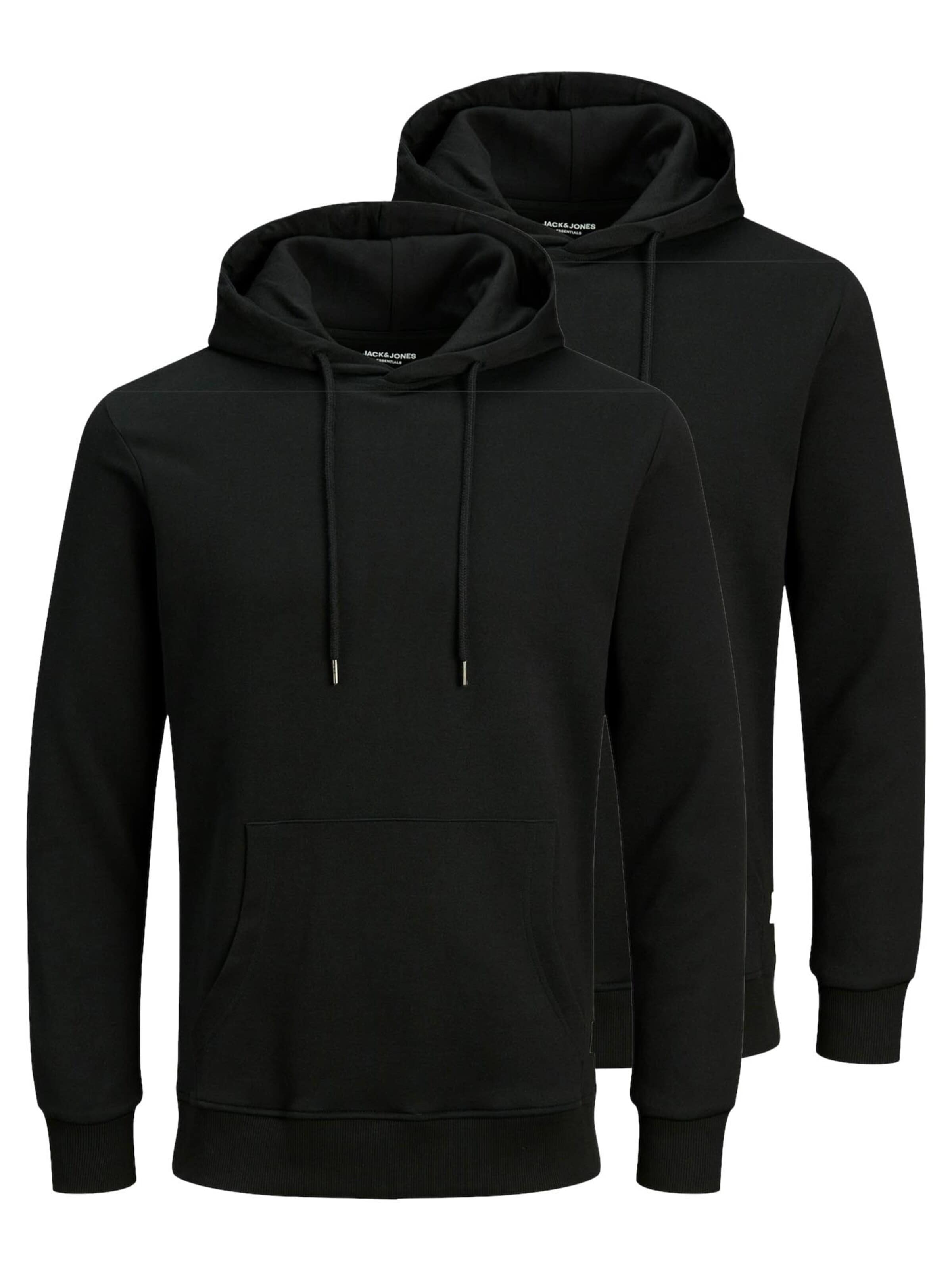 JACK & JONES Sweatshirt 'Basic'‌‌‌‌‌‌ in Schwarz: Vorderseite