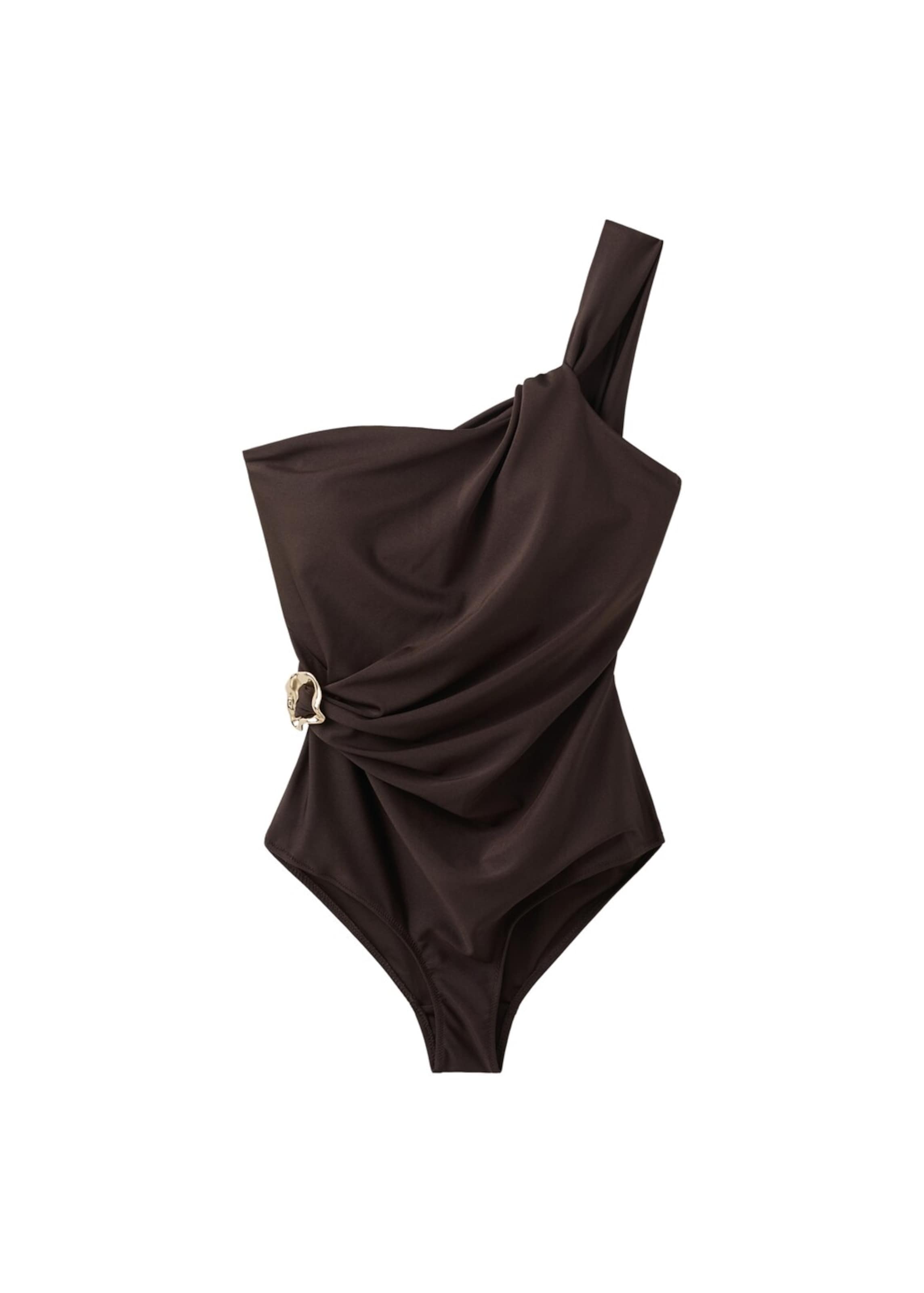 MANGO Swimsuit 'Pugliap' in Brown: front