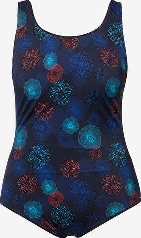 Ulla Popken - Bustier Traje de baño 'Alice' en azul: frente