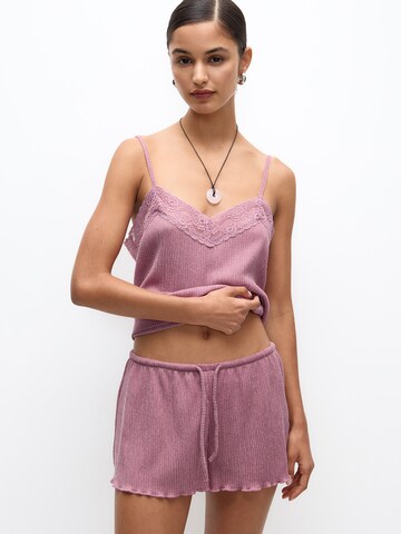 Pull&Bear Regular Pants in Pink
