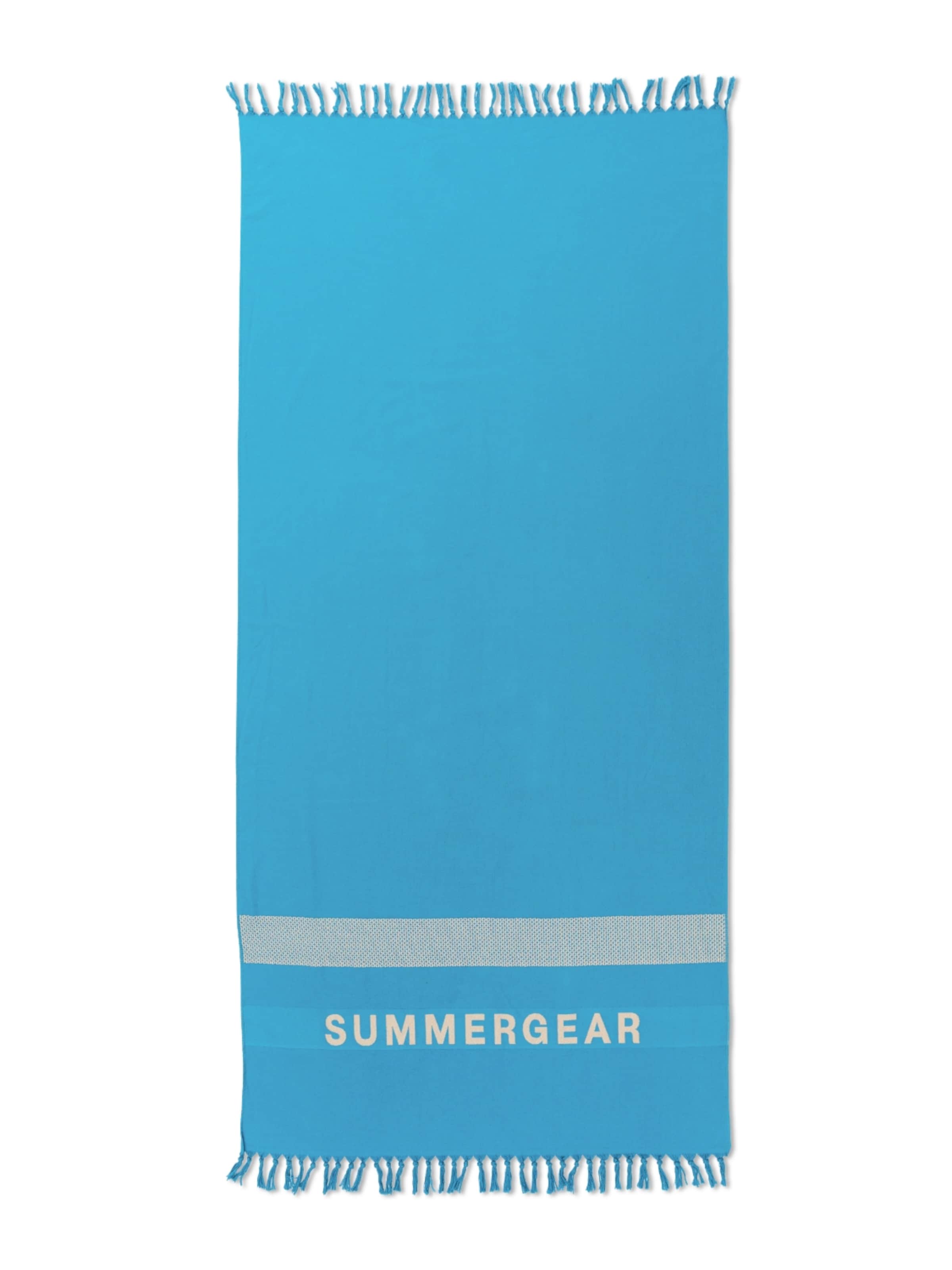 SummerGear Strandlaken 'Shore 100 X 200 cm' in Blauw: voorkant