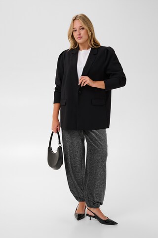 KAFFE CURVE Loose fit Trousers 'Rebaccy' in Silver