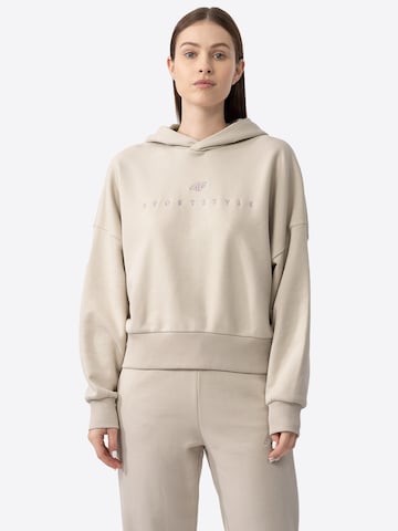 4F Sport sweatshirt 'F0717' i beige: framsida