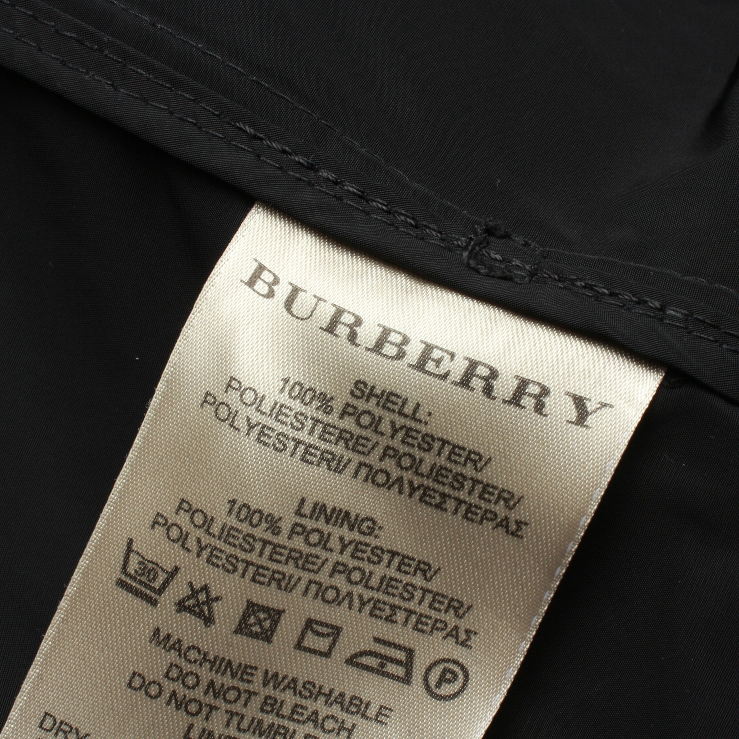 BURBERRY Übergangsjacke XL in Schwarz