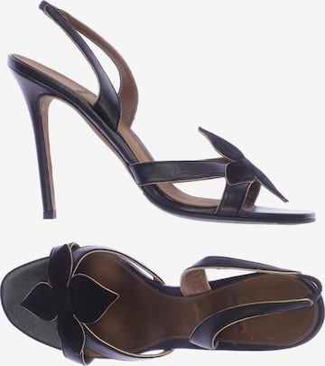 Agnona Sandalen 41 in Schwarz: Vorderseite