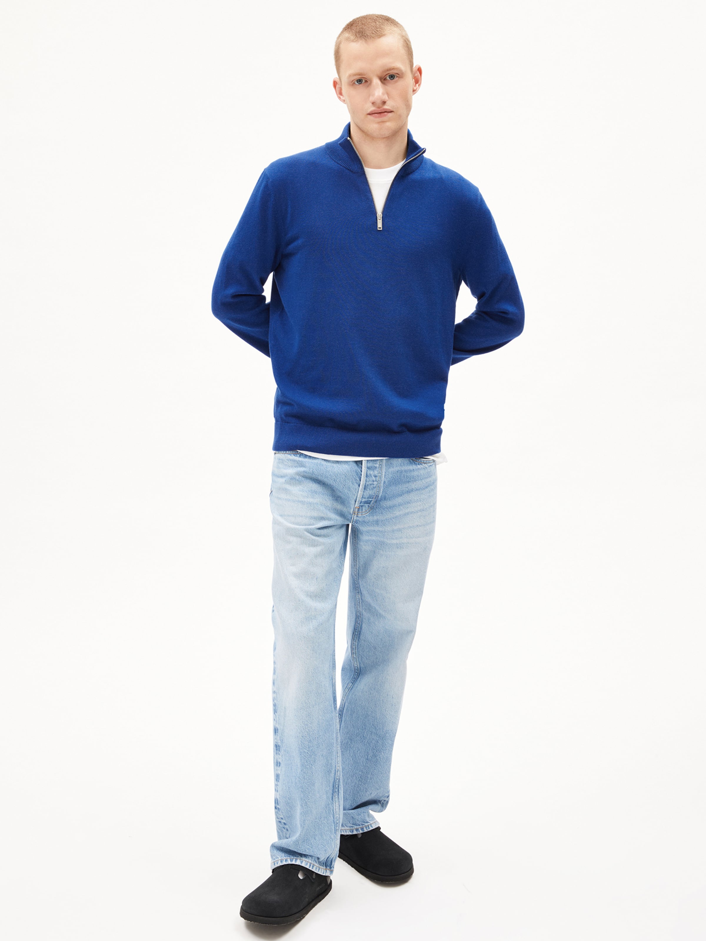 ARMEDANGELS Strickpullover ' FAABES ' in Blau