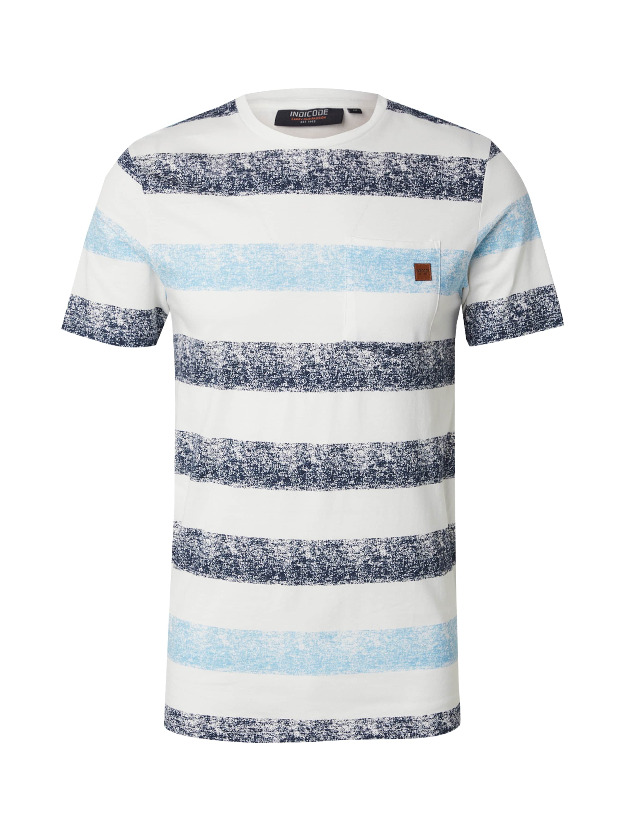 T-Shirt 'Hernandez' INDICODE JEANS en bleu : devant