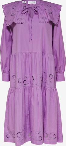 Robe 'VANESSA' SELECTED FEMME en violet : devant