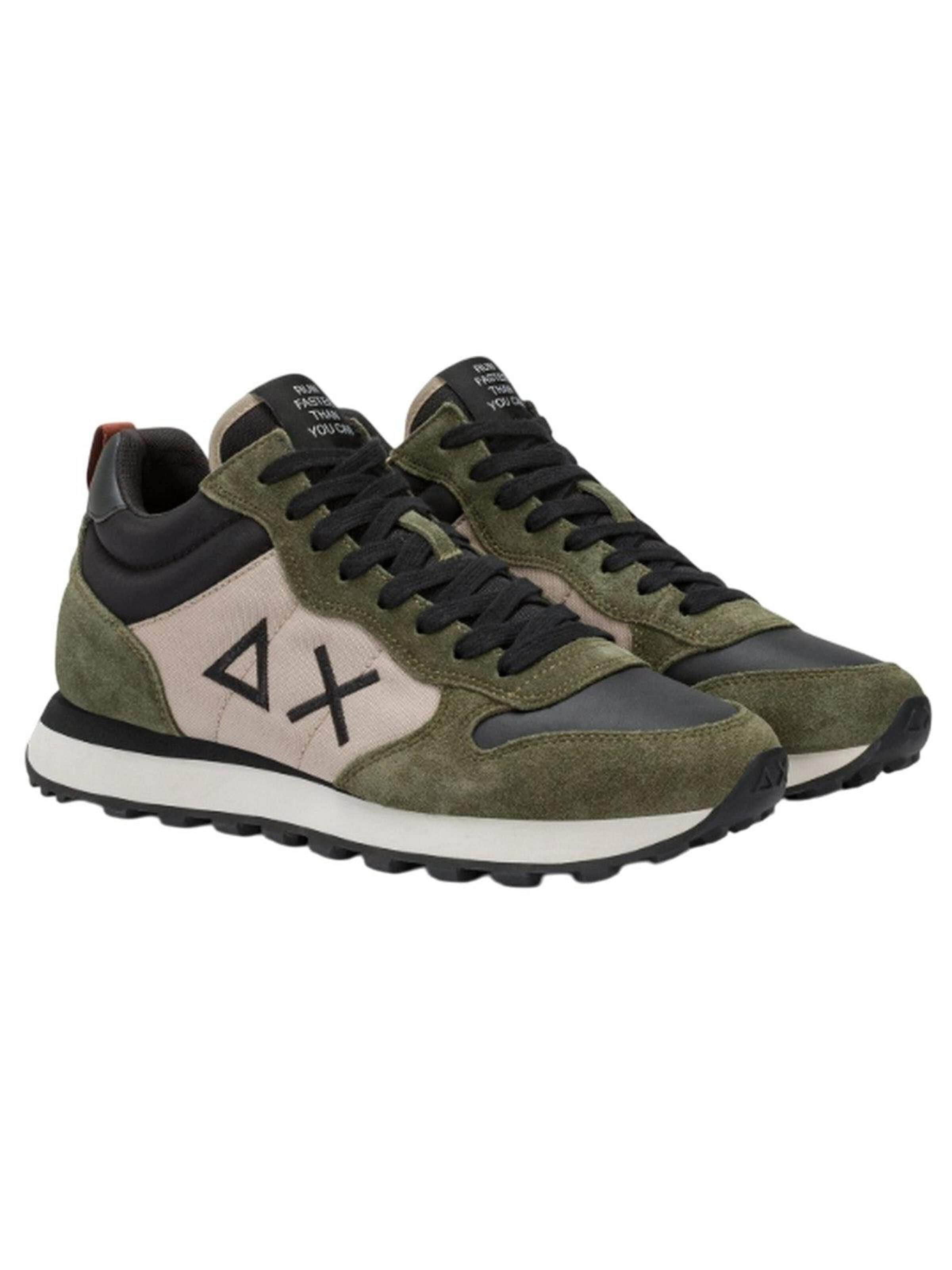 Scarpa stringata di SUN68 in verde