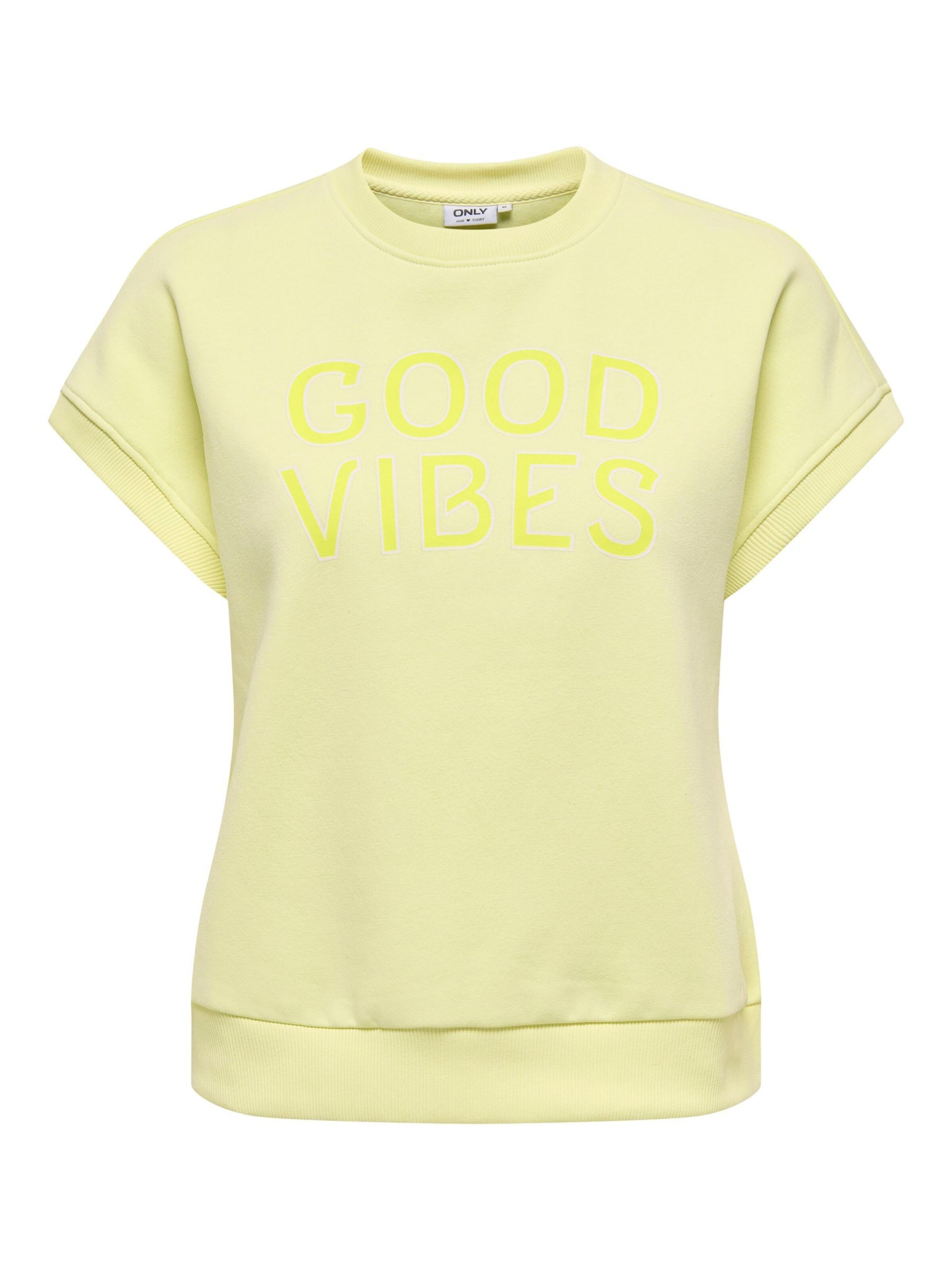 ONLY Sweatshirt 'ONLJuliette' i gul: forside