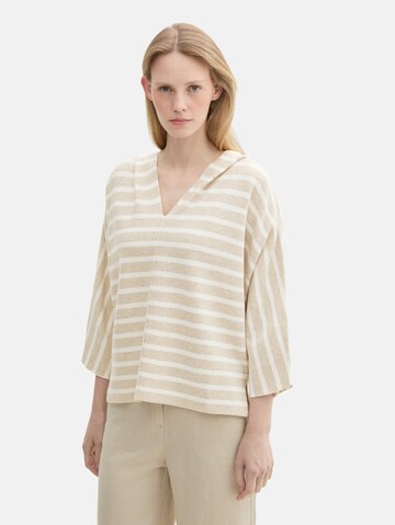 TOM TAILOR Sweater in Beige: front