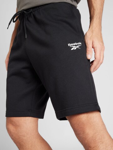 Reebok Regular Workout Pants 'Identity' in Black