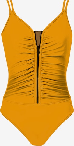 SUNFLAIR Swimsuit in Yellow: front