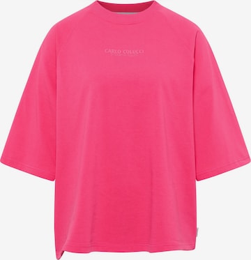 Carlo Colucci T-Shirt 'Drovandi' in Pink: Vorderseite