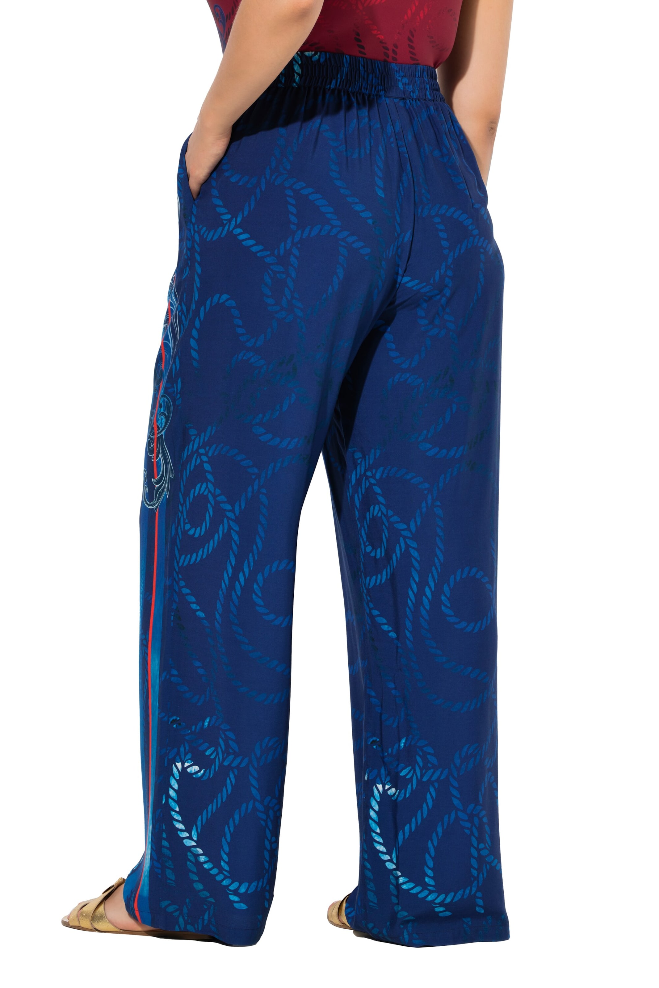 Ulla Popken Loosefit Hose in Blau