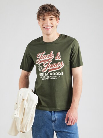 JACK & JONES Футболка в Зеленый: спереди