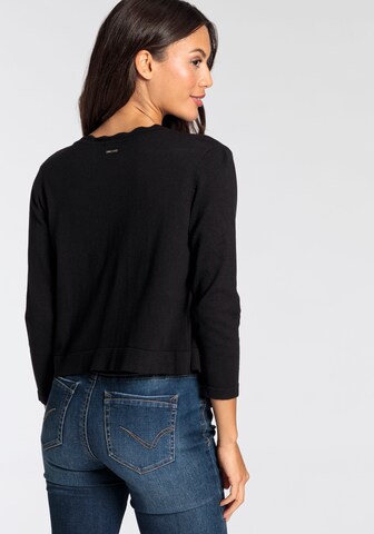 LAURA SCOTT Knit Cardigan in Black