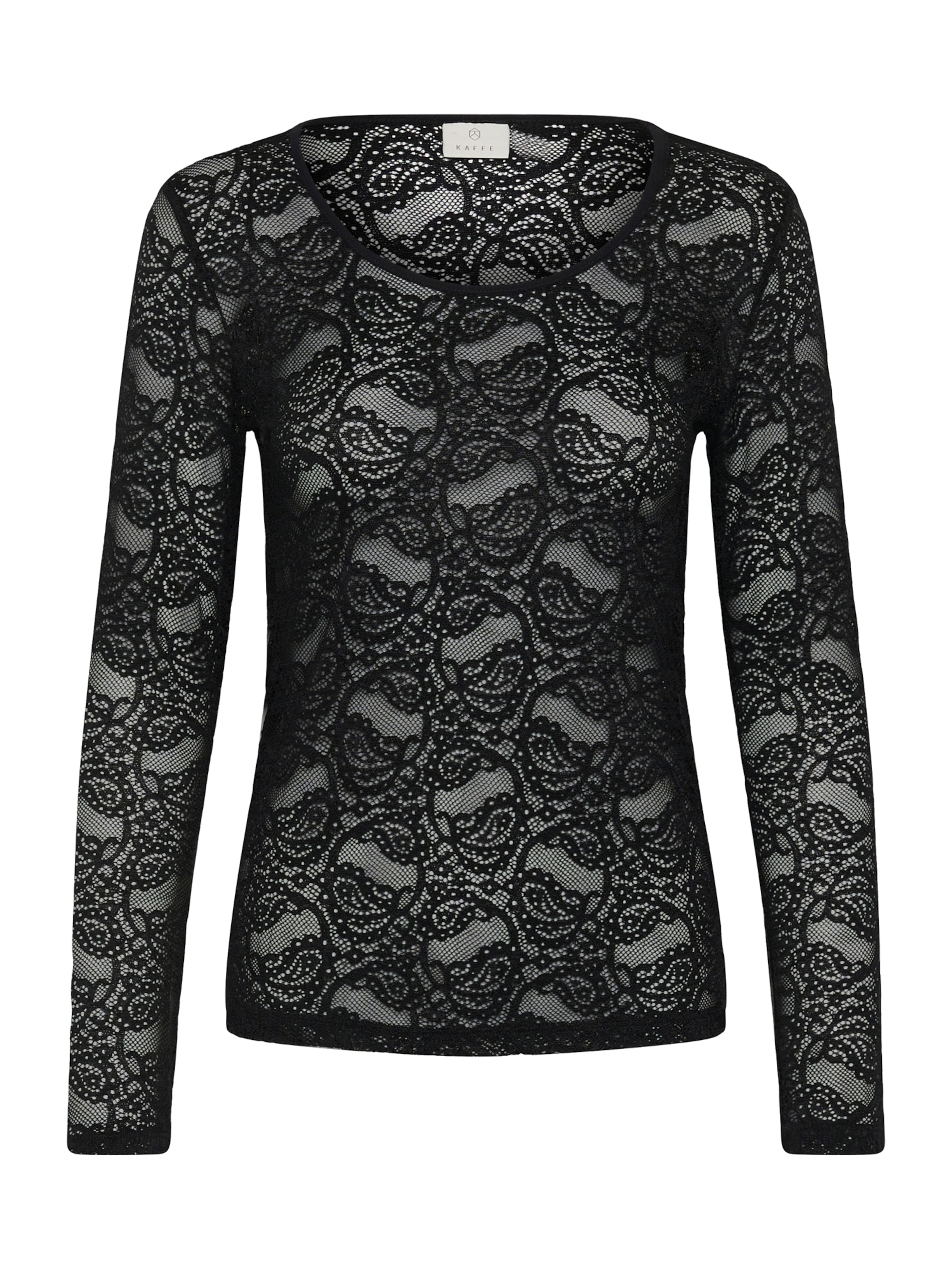 Tricou 'KALucia' de la Kaffe pe negru: față
