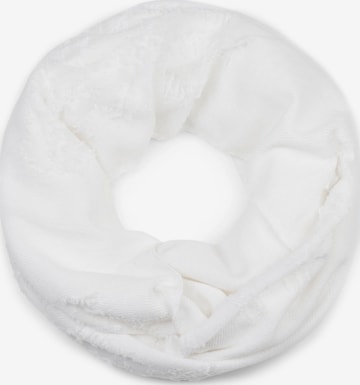 styleBREAKER Schlauchschal 'Loop Schal Destroyed Look' in Weiß: Vorderseite