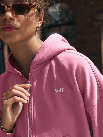 self. Tepláková bunda - Ružová