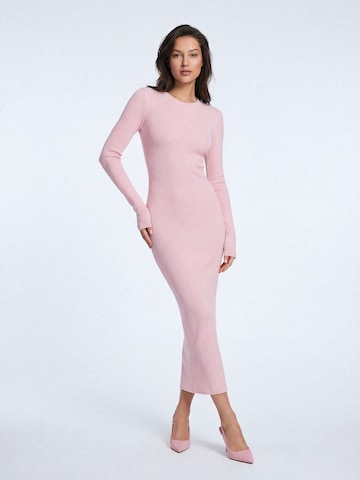 Nudyess Strickkleid 'Eos Maxi' in Pink
