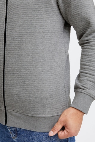 INDICODE JEANS Zip-Up Hoodie 'Bronte' in Grey