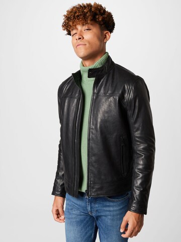 JOOP! Jeans Between-Season Jacket 'Cleary' in Black: front