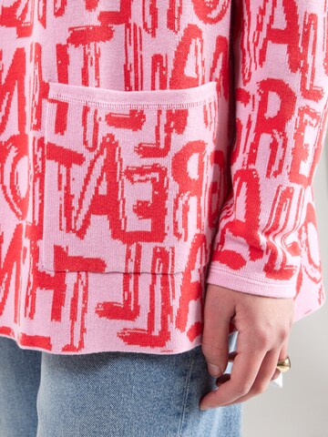 LIEBLINGSSTÜCK Knit cardigan 'Parisa' in Pink