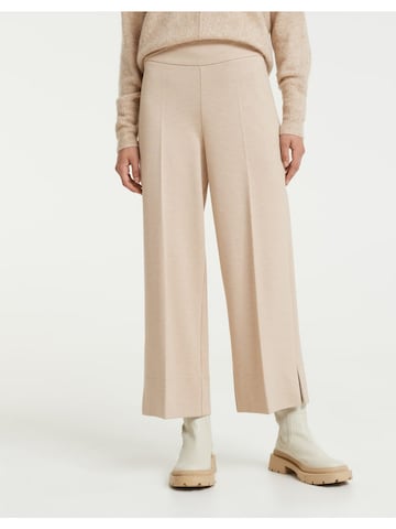 OPUS Wide leg Pleated Pants 'Misha' in Brown: front