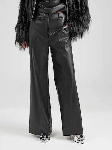 HUGO regular Παντελόνι με τσάκιση 'Hasmina-1' σε μαύρο: μπροστά