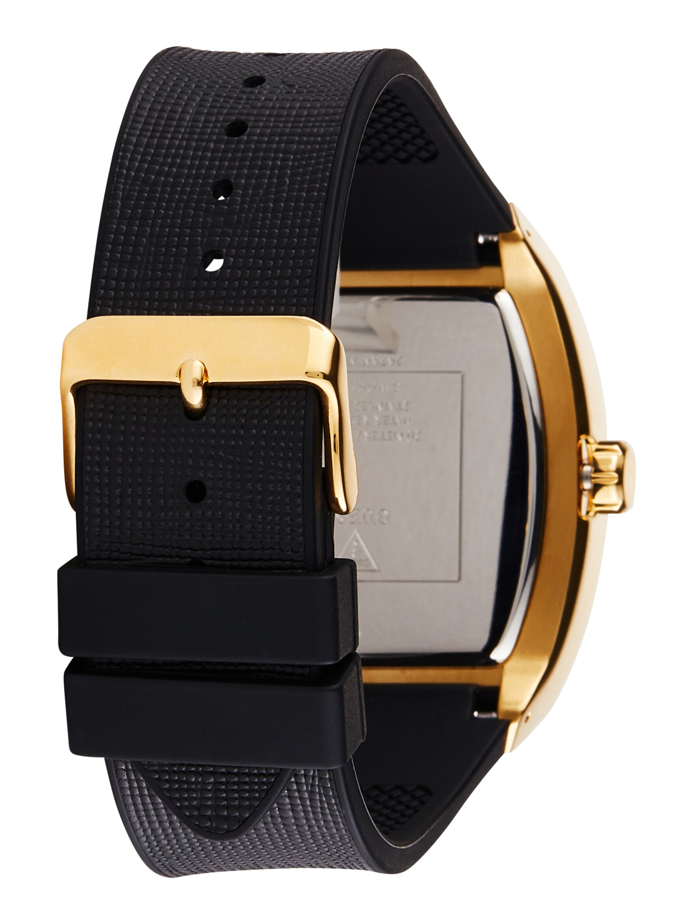 GUESS Uhr 'Phoenix' in Schwarz