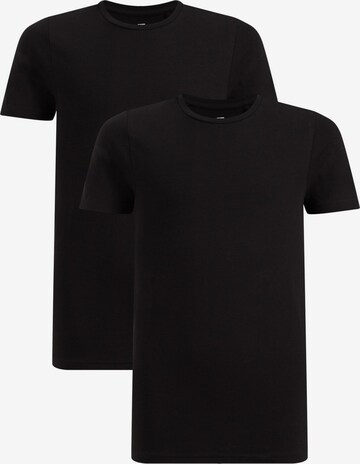 T-Shirt WE Fashion en noir : devant