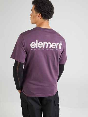 T-shirt ELEMENT en violet : devant