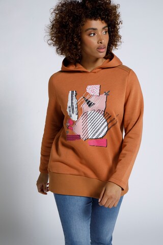 Ulla Popken Sweatshirt '795855' (GOTS) in Orange: predná strana