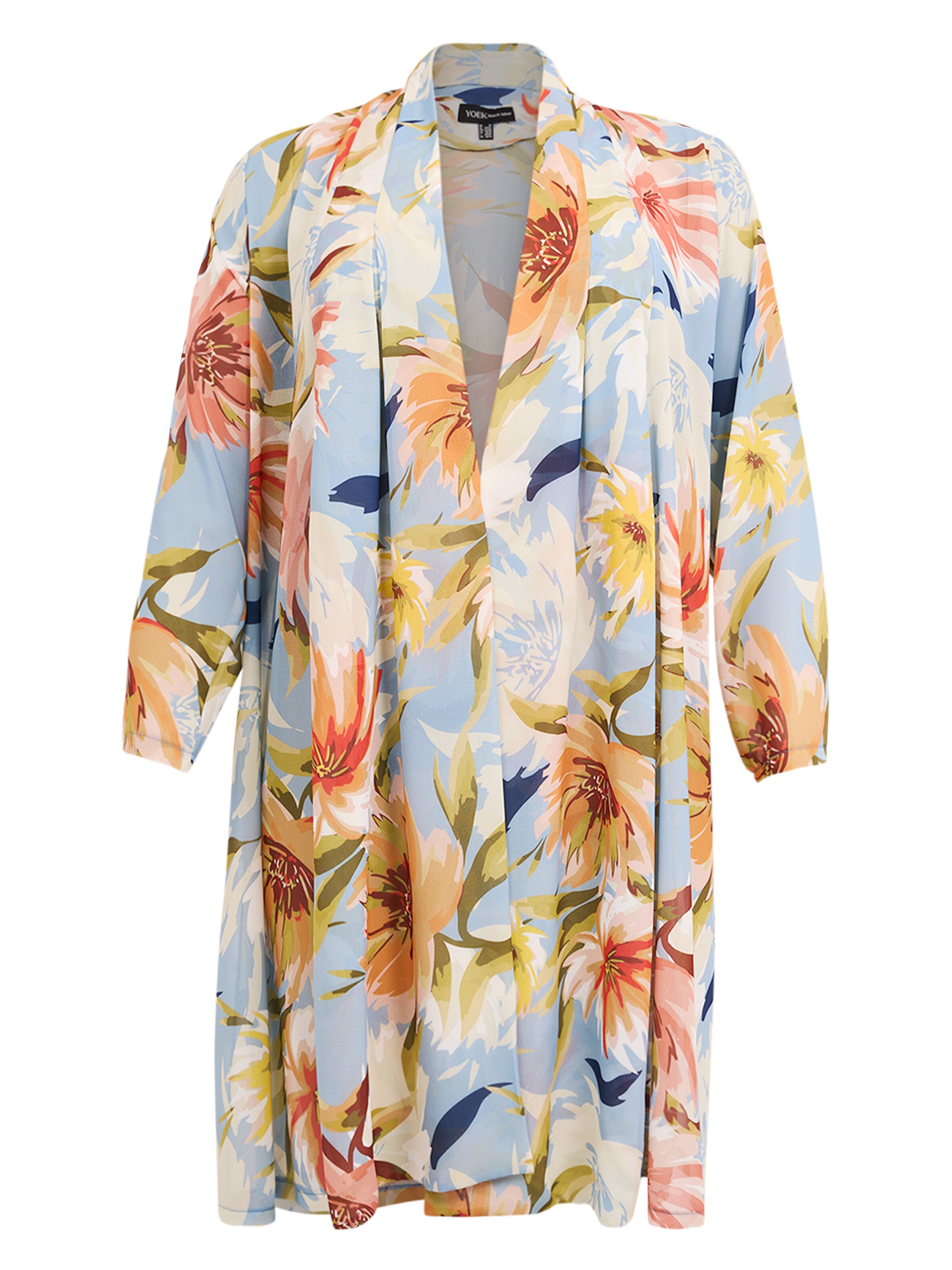 YOEK Kimono in Blauw: voorkant