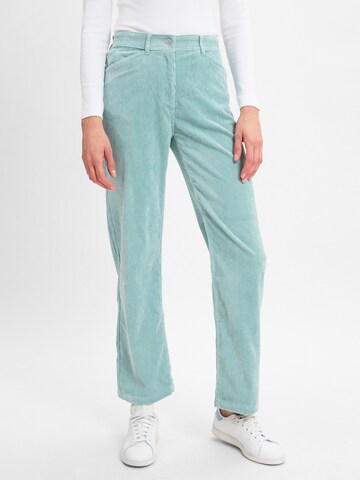 Marie Lund Loosefit Broek in Blauw: voorkant
